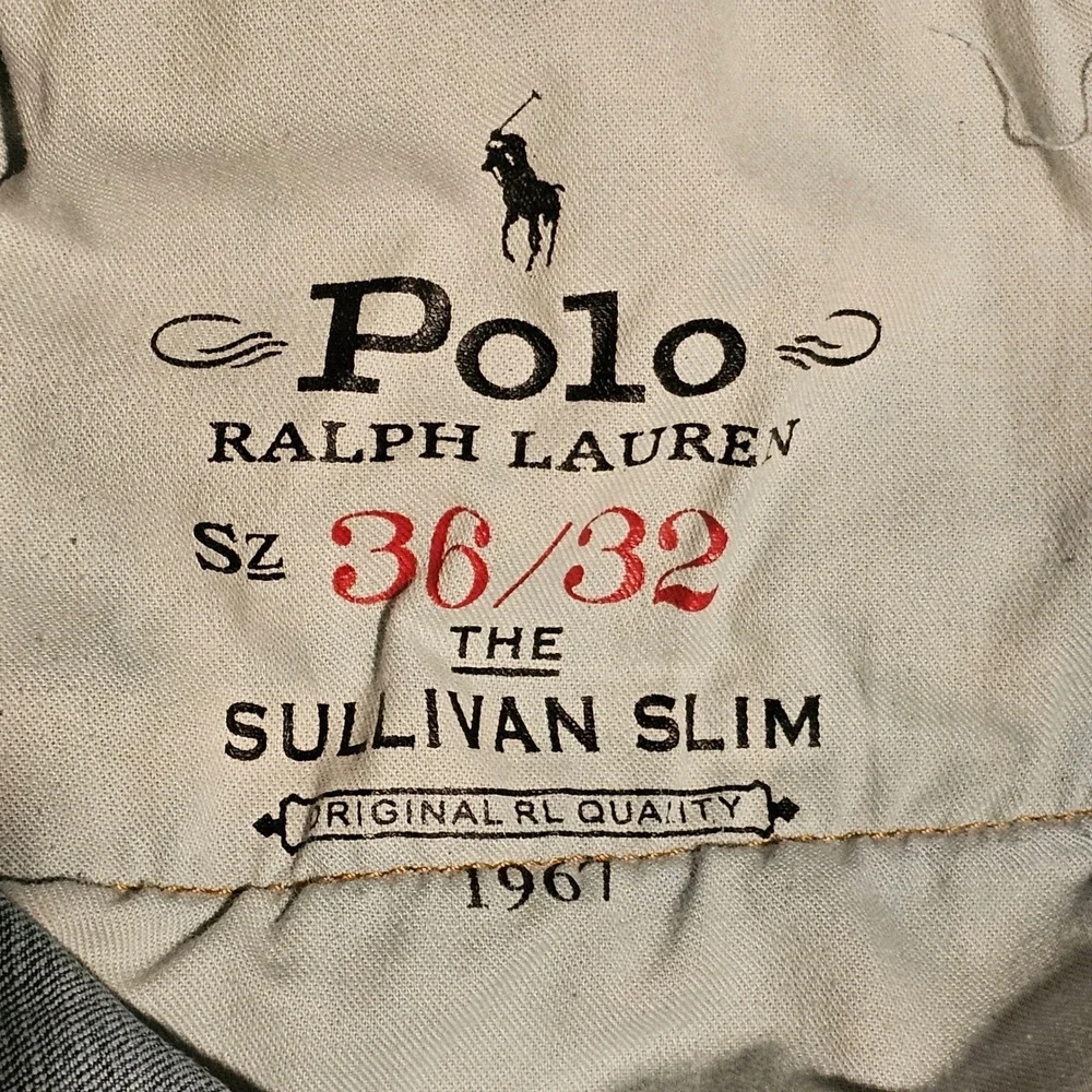 Polo Ralph Lauren Sullivan Slim Jeans Mens 36x32 Blue Denim Stretch Pants
